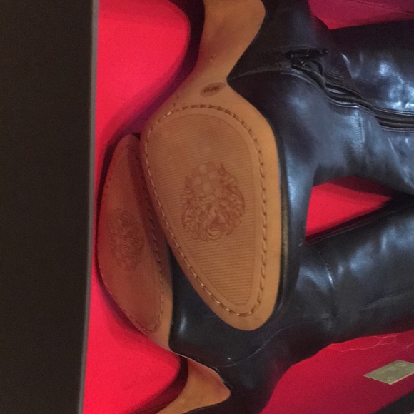 Vince Camuto Over The Knee Leather Boots like new - Picture 3 of 8